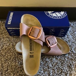 Birkenstock- Madrid Big Buckle in Old Rose